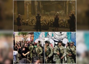 Ejército y policía desalojan concierto en el Multiforo Alicia