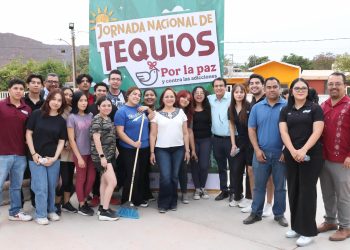 Encabeza doctora Karla Córdova González la Jornada Nacional de Tequios por la Paz y contra las Adicciones