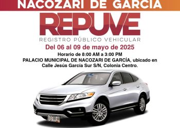 Instala Gobierno de Sonora módulo itinerante de Repuve en Nacozari de García