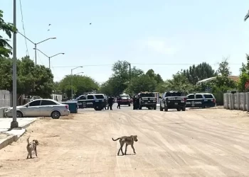 Saldo rojo vespertino en San Luis Río Colorado