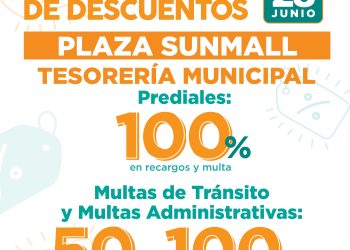 Invita Tesorería Municipal al Maratón de Descuentos este sábado 28