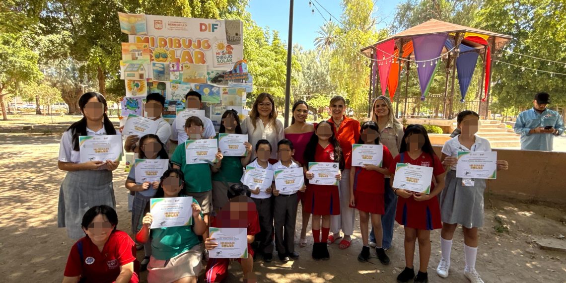 Reconoce Gobierno de Hermosillo a ganadores del concurso infantil “Mi Dibujo Solar”