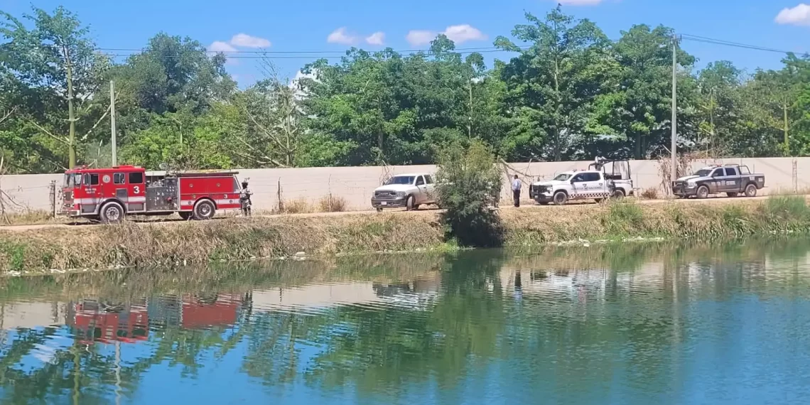 Hallan cad@v3r en aguas del canal bajo de Cajeme