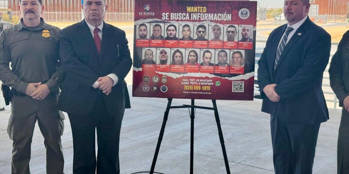 Refuerzan cooperación binacional con nueva lista de objetivos del programa “Se Busca Información” en Yuma, Arizona