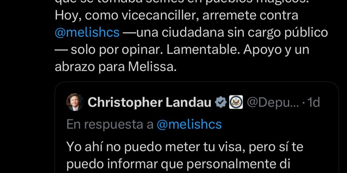 José Ramón López Beltrán critica a Landau tras cancelar visa de integrante de Morena