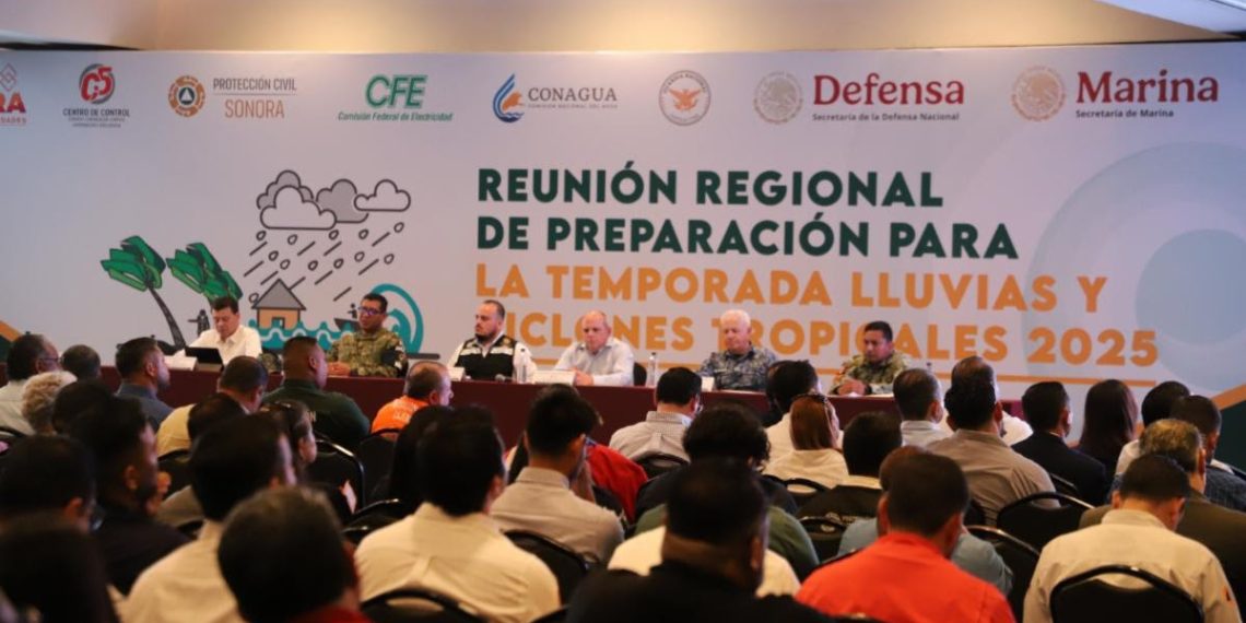 Gobierno de Sonora realiza Reunión Estatal de Preparación para la Temporada de Lluvias y Ciclones Tropicales 2025