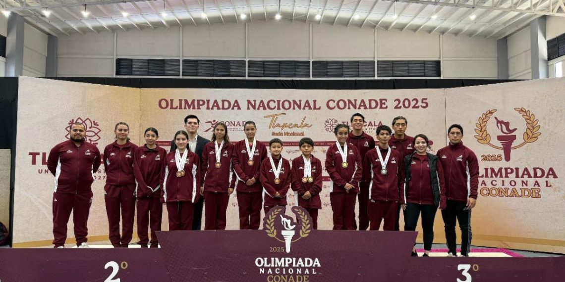 Destaca Sonora con cinco medallas en la Olimpiada Nacional de Trampolín