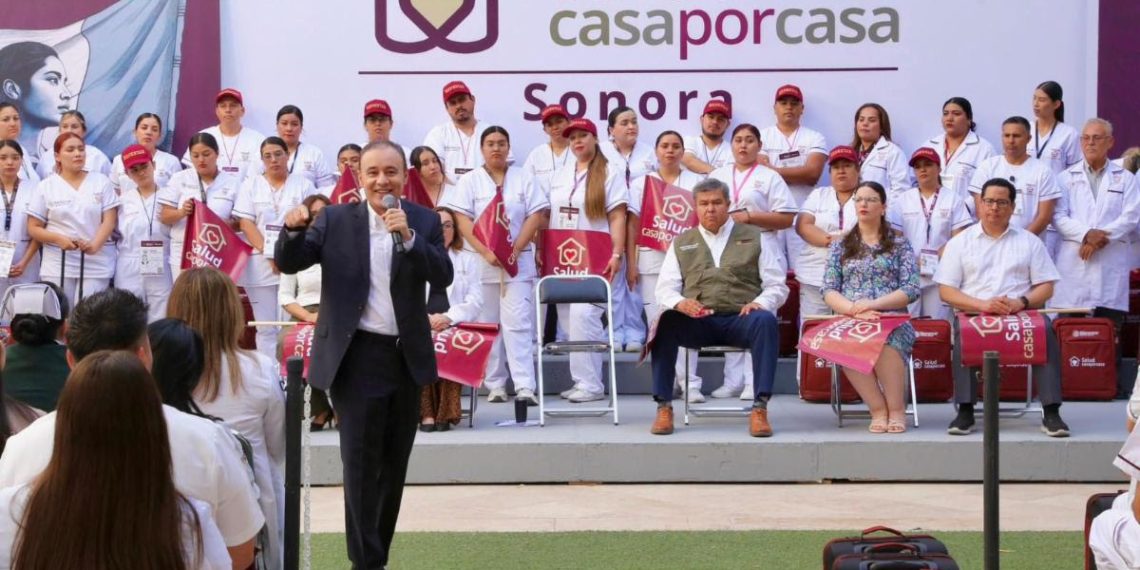 Gobernador Durazo y Presidenta Sheinbaum arrancan programa “Salud Casa por Casa” en beneficio de más de 330 mil sonorenses