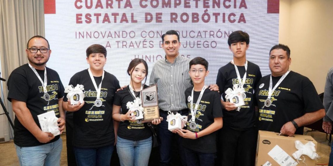 Gobierno de Sonora premia a ganadores de la cuarta Competencia Estatal de Robótica: SEC