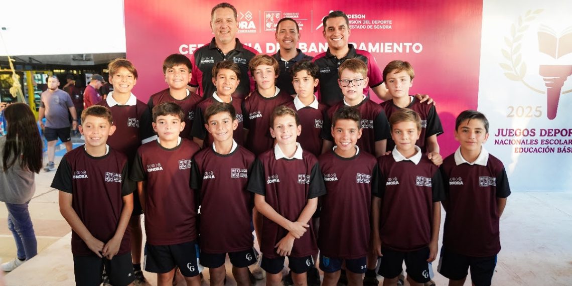 Abandera Gobierno de Sonora a estudiantes que participarán en los Juegos Deportivos Nacionales Escolares: SEC