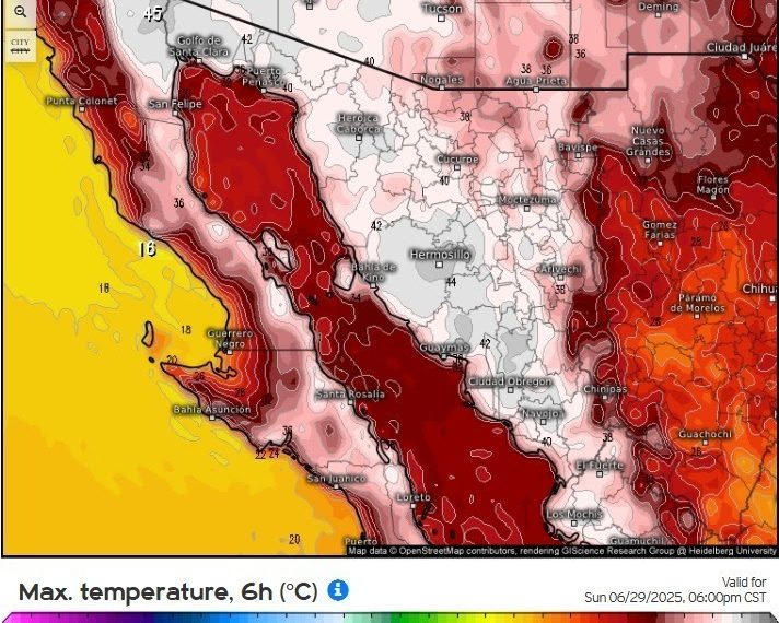 Llama Gobierno de Sonora a tomar medidas de prevención por altas temperaturas y posibles lluvias