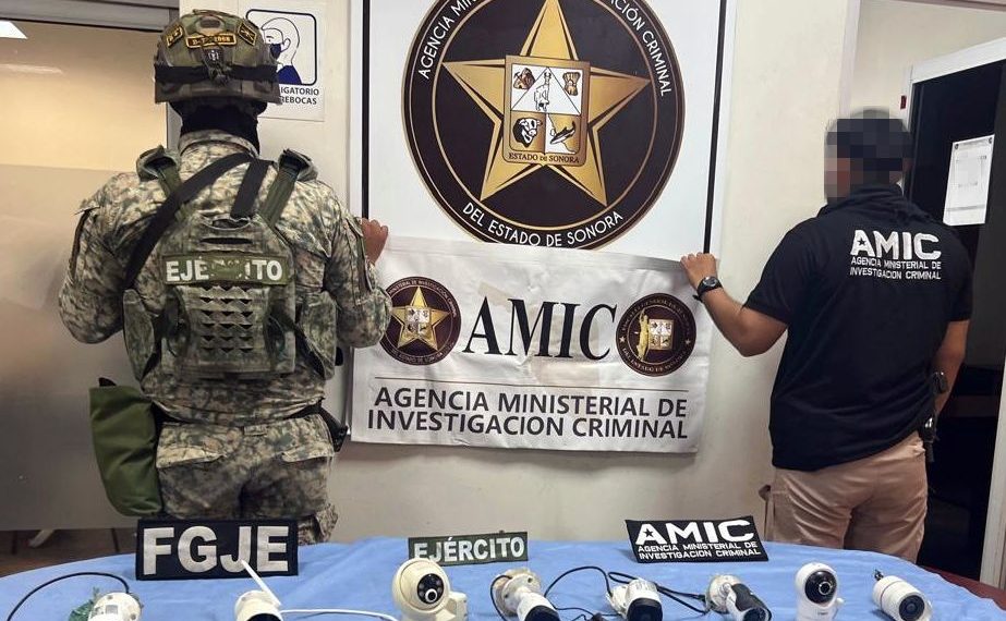 Aseguran cámaras de videovigilancia parásitas en operativo AMIC-DEFENSA en Cajeme
