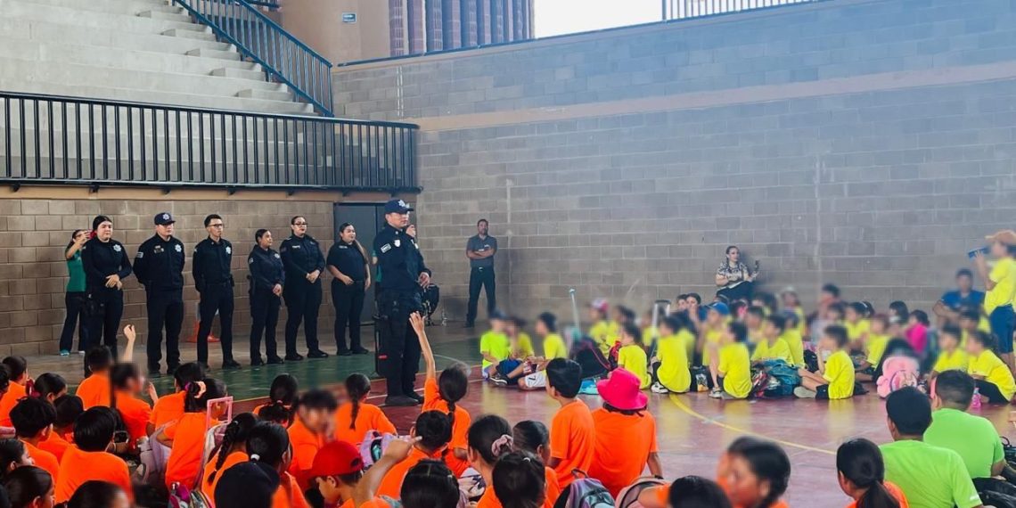 Participa Policía Estatal en campamentos de verano del Gobierno de Sonora en Hermosillo
