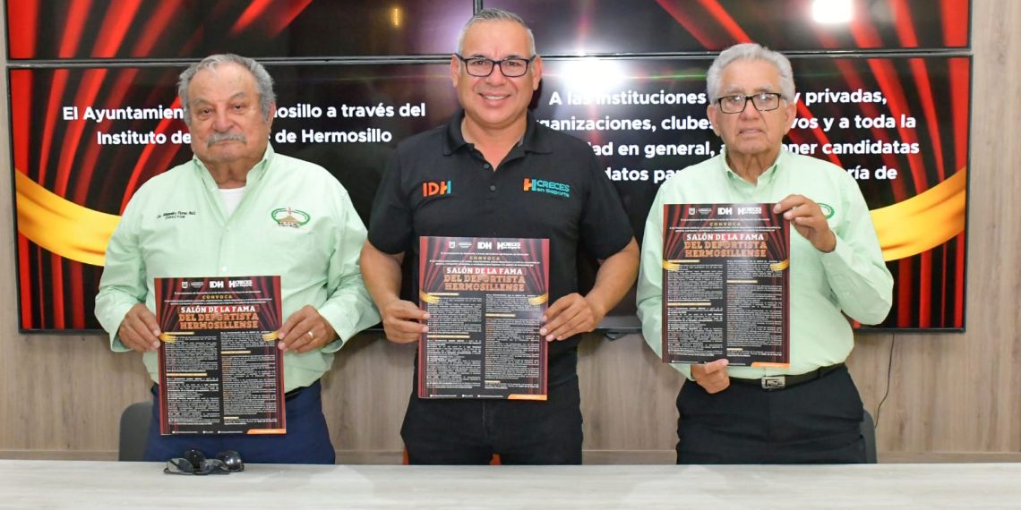 Convoca IDH a proponer prospectos para el Salón de la Fama del Deportista Hermosillense