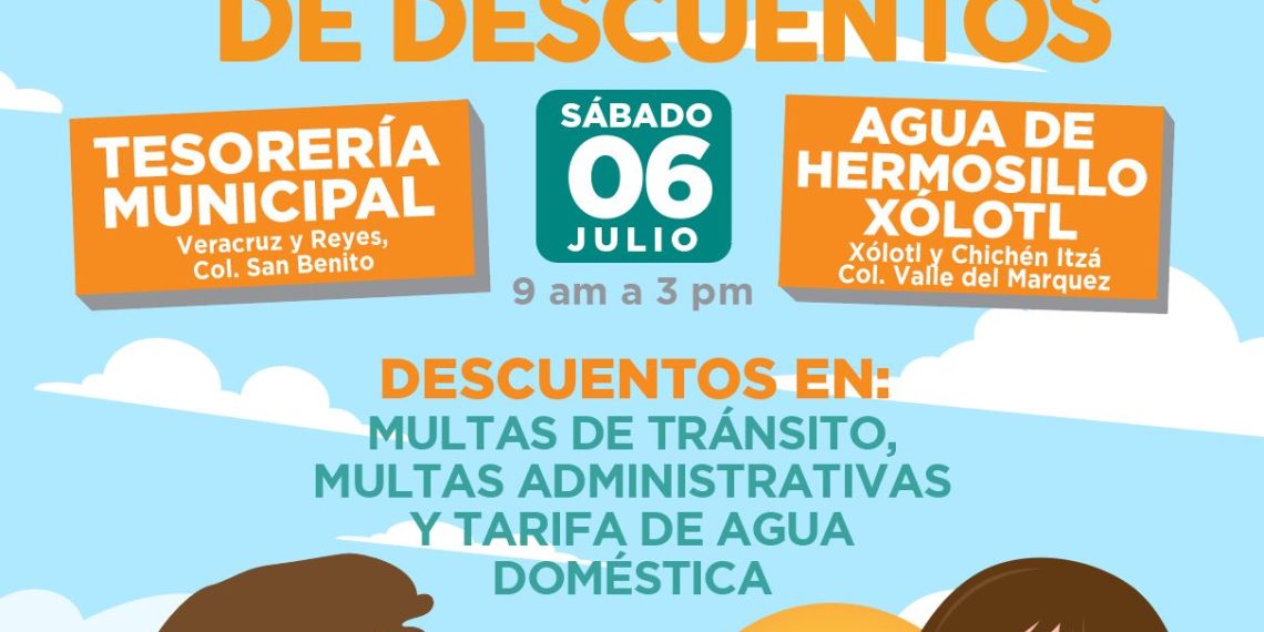En verano continúan promociones de Tesorería Municipal y Agua de Hermosillo con Doble Maratón de Descuentos