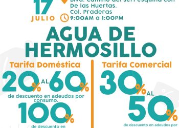 Lleva Aguah Jornada de Descuentos a módulo del Camino del Seri este jueves 17 de julio