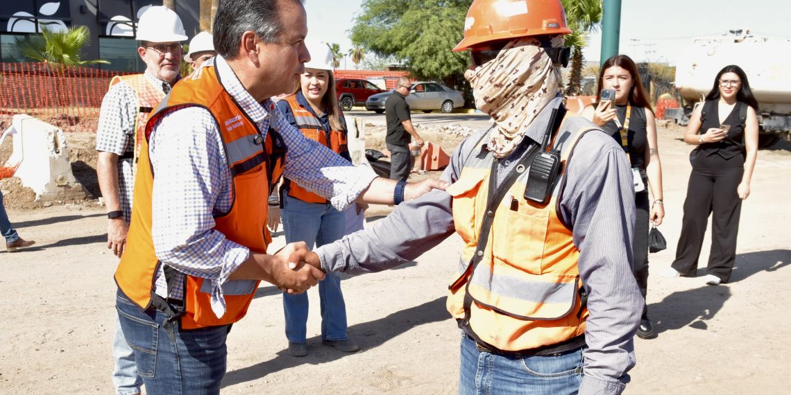 Destaca Toño Astiazarán calidad y seguridad en obra de paso desnivel de Colosio y Solidaridad