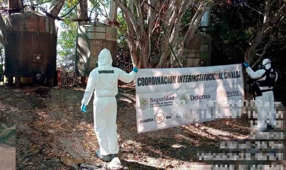 Incautan casi 5 toneladas de metanfetamina en Sinaloa