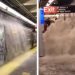 Inundan fuertes lluvias metro de NY