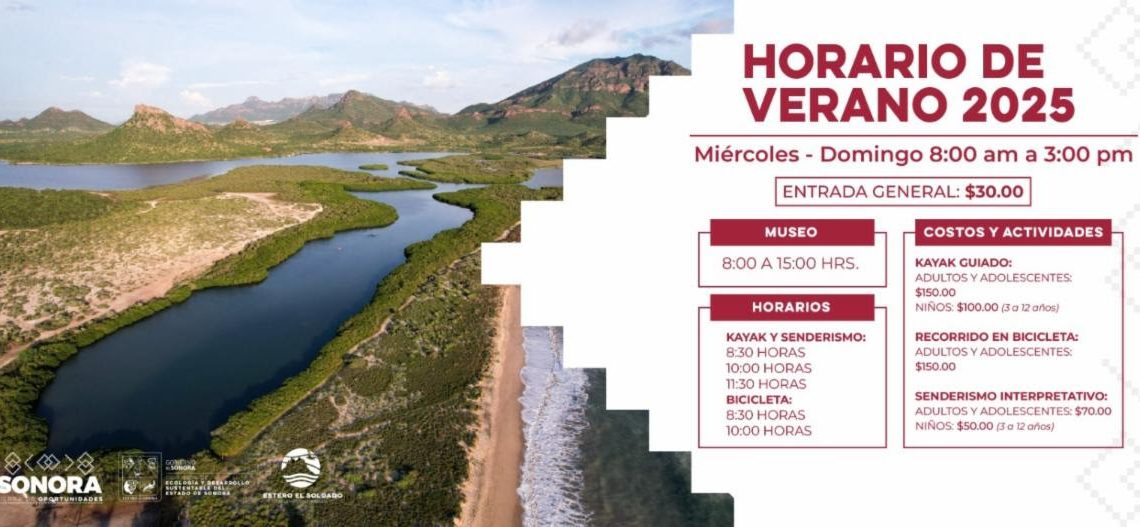 Invita Gobierno de Sonora a disfrutar del Estero El Soldado durante el verano 2025