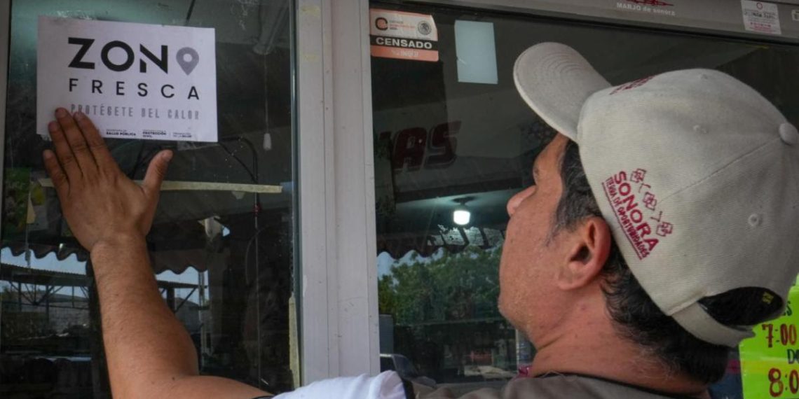 Instala Gobierno de Sonora 239 Zonas Frescas ante calor extremo en zonas prioritarias