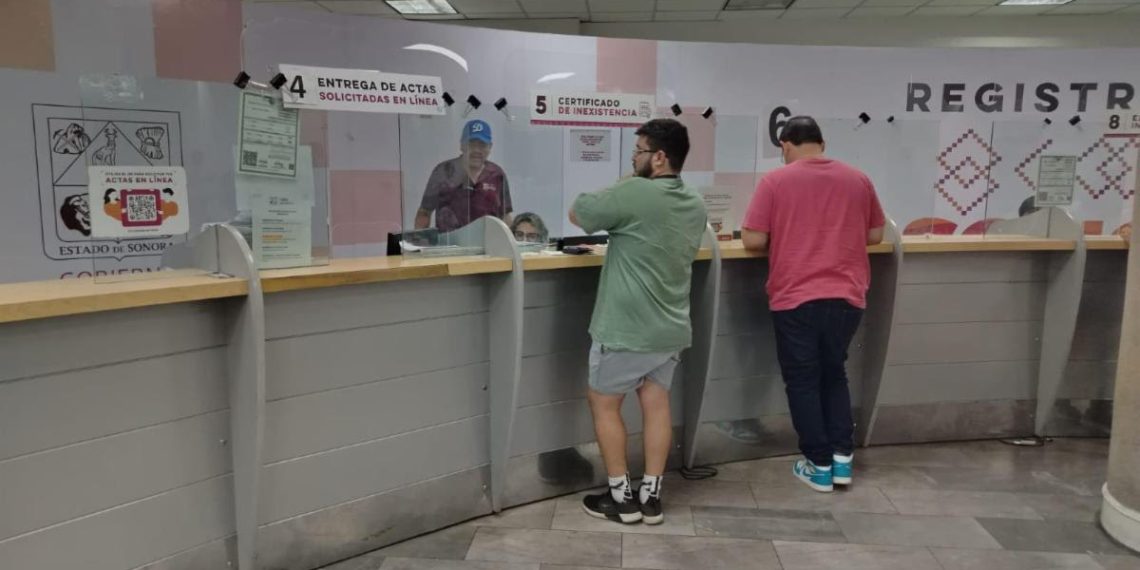 Mantendrá disponibles Gobierno de Sonora servicios del Registro Civil durante vacaciones de verano