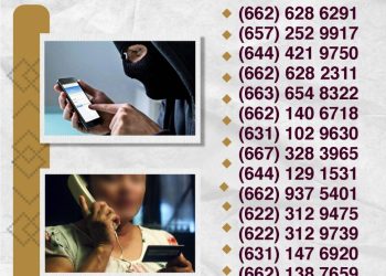 Exhorta Gobierno de Sonora a no responder números telefónicos identificados como extorsionadores