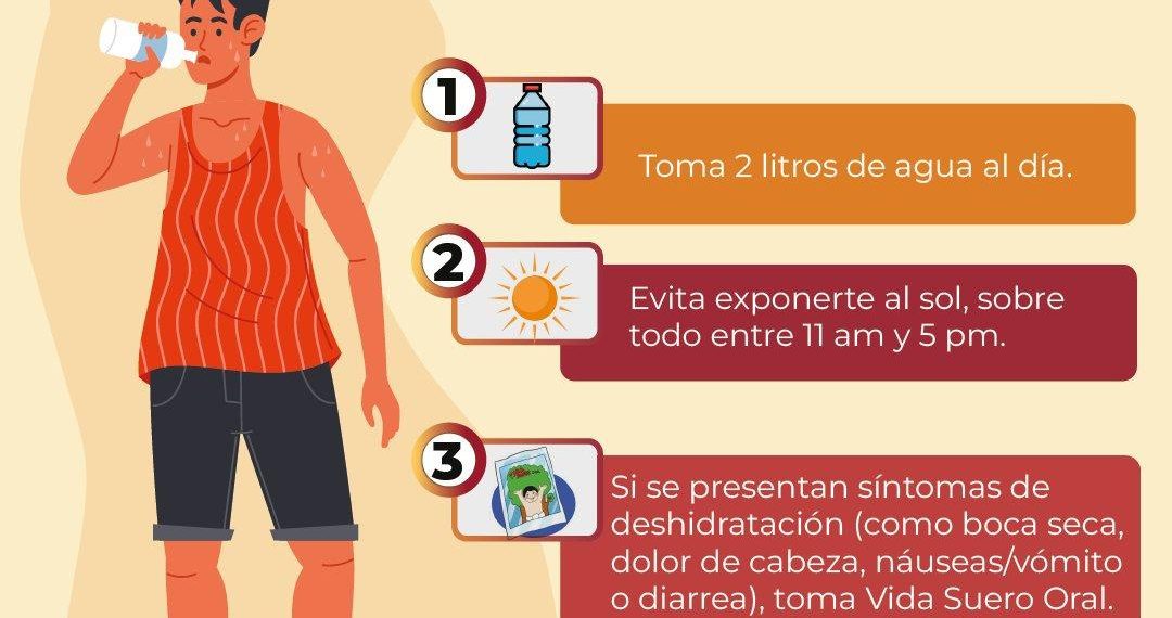 Gobierno de Sonora refuerza llamado a prevenir el golpe de calor y actuar con rapidez ante una emergencia