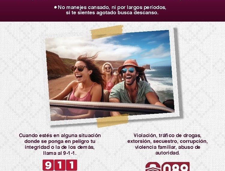 Reitera Gobierno de Sonora recomendaciones para unas vacaciones seguras