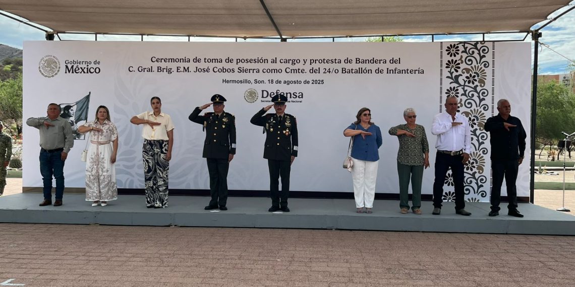 Ceremonia de Posesión del cargo y Protesta de Bandera del C. Gral. Brig. E.M. José Cobos Sierra