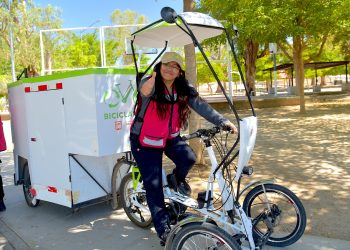 Invitan a utilizar nuevo punto de reciclaje Biciclacentro en la colonia Pitic