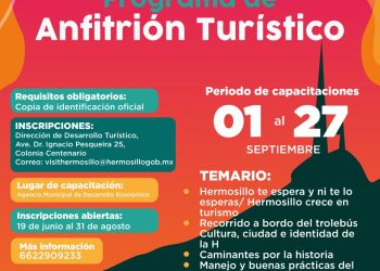 Continúa convocatoria de Anfitrión Turístico de Hermosillo disponible hasta el 31 de agosto
