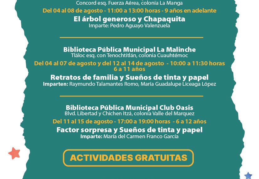 Ofrece IMCA talleres de lectura creativa para niñas y niños