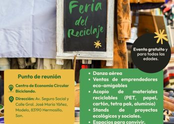Realizará Gobierno de Hermosillo Feria del Reciclaje como parte de las acciones del programa Biciclando