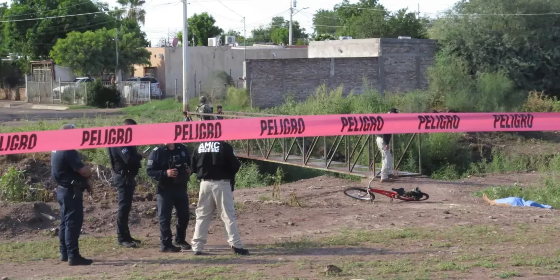 Hallan a ciclista asesinado en la colonia Beltrones de Ciudad Obregón