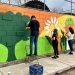 Realizan mural colectivo en el Centro de Economía Circular