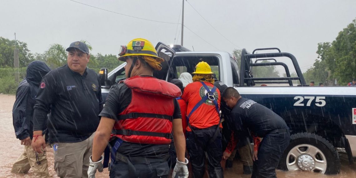 Atiende Gobierno de Sonora afectaciones por el paso de lluvias muy intensas, derivadas del ciclón Lorena