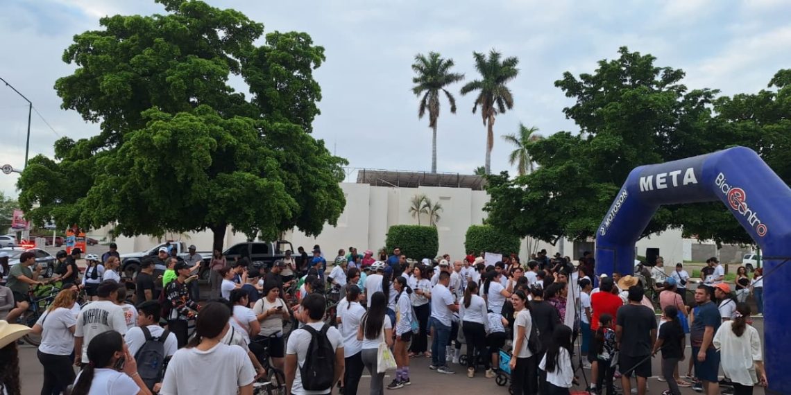 Gran participación en la “Rodada por la Paz” en Cajeme como parte del programa “Ponte Pila”