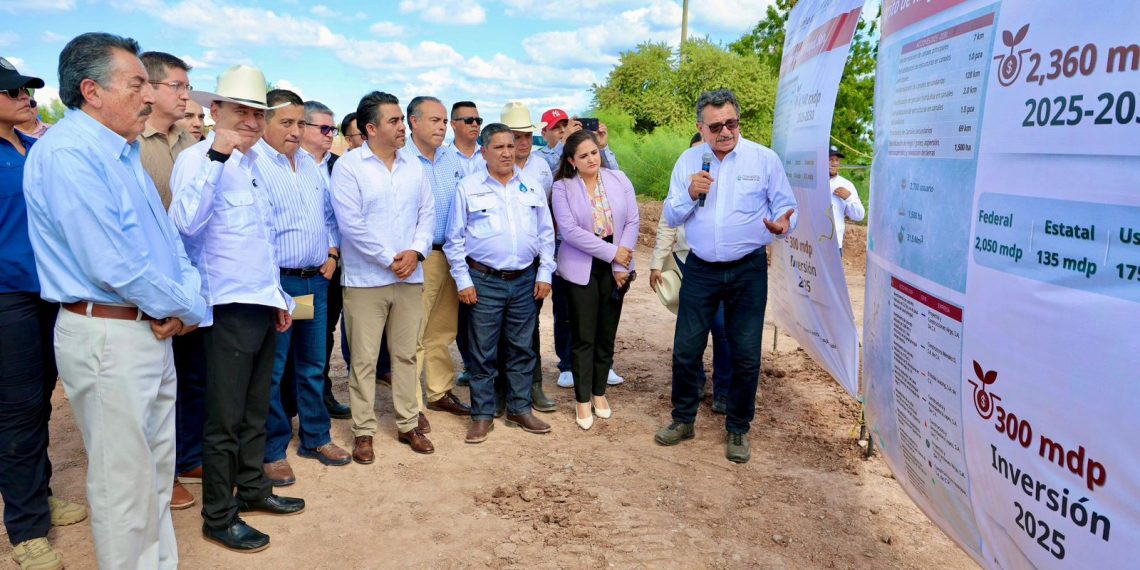 Cumple Gobernador Durazo a productores del Mayo y Yaqui con inicio de obras del Programa Nacional de Tecnificación de Riego
