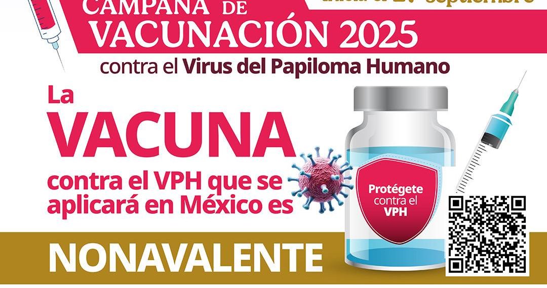 Iniciará Gobierno de Sonora Campaña de Vacunación contra el Virus del Papiloma Humano (VPH) 2025