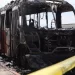 Camión del transporte urbano se incendia frente a hospital en Hermosillo