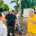 Alcaldesa de Guaymas supervisa daños ocasionados por intensa lluvia en Guaymas y San Carlos
