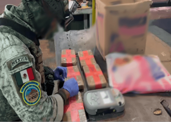 Hallan más de 200 kilos de droga en tráiler que transportaba jabón, al norte de Sonora