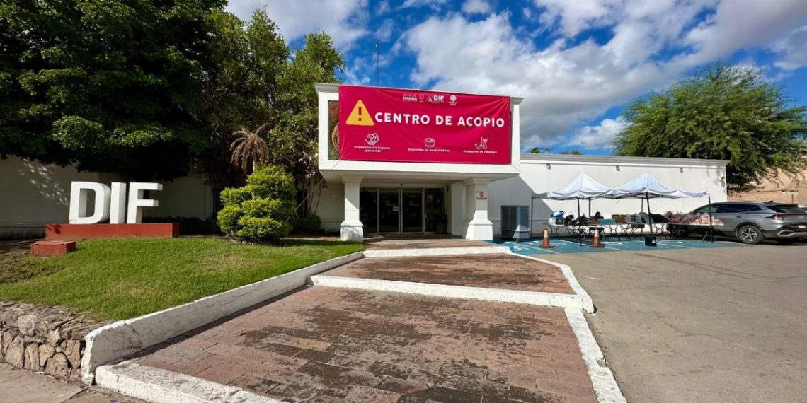 Gobierno de Sonora mantiene oficinas del DIF como centro de acopio en apoyo a familias afectadas por las lluvias en el país