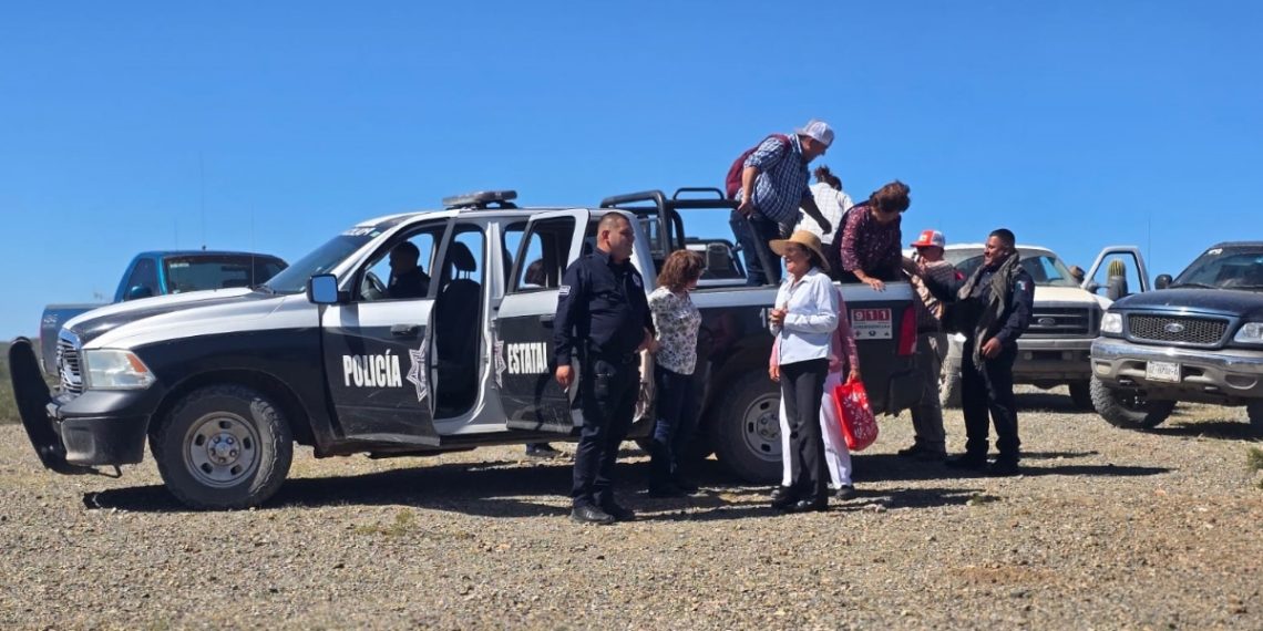 Operativo de la Policía Estatal trabaja en la prevención del delito en Pitiquito