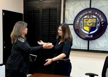 Reunión entre la diputada Gabriela Tapia Fonllem y la rectora de la Universidad de Sonora