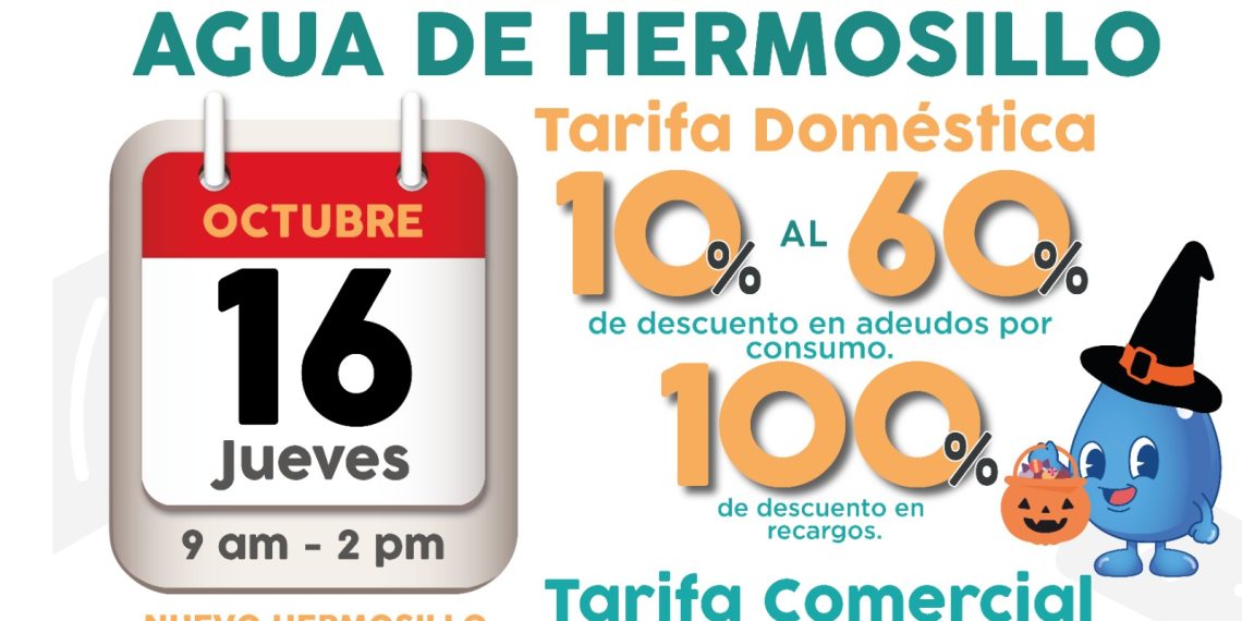Invita Agua de Hermosillo a Jornada de Descuentos en la colonia Nuevo Hermosillo