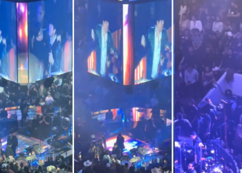 Olivas genera preocupación tras recibir regalo y parar concierto