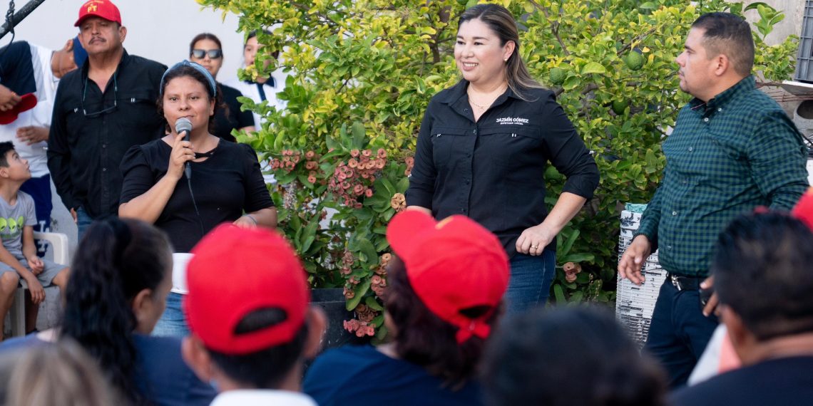Diputada Jazmín Gómez continua cercana a la ciudadanía en las colonias para escuchar y gestionar necesidades de la comunidad.