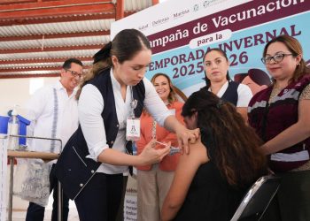 Inicia Gobierno de Sonora campaña de vacunación para la temporada invernal en Banámichi